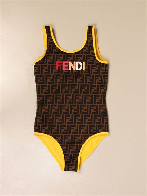 fendi swimsuit kids|fendi swimsuit bodysuit.